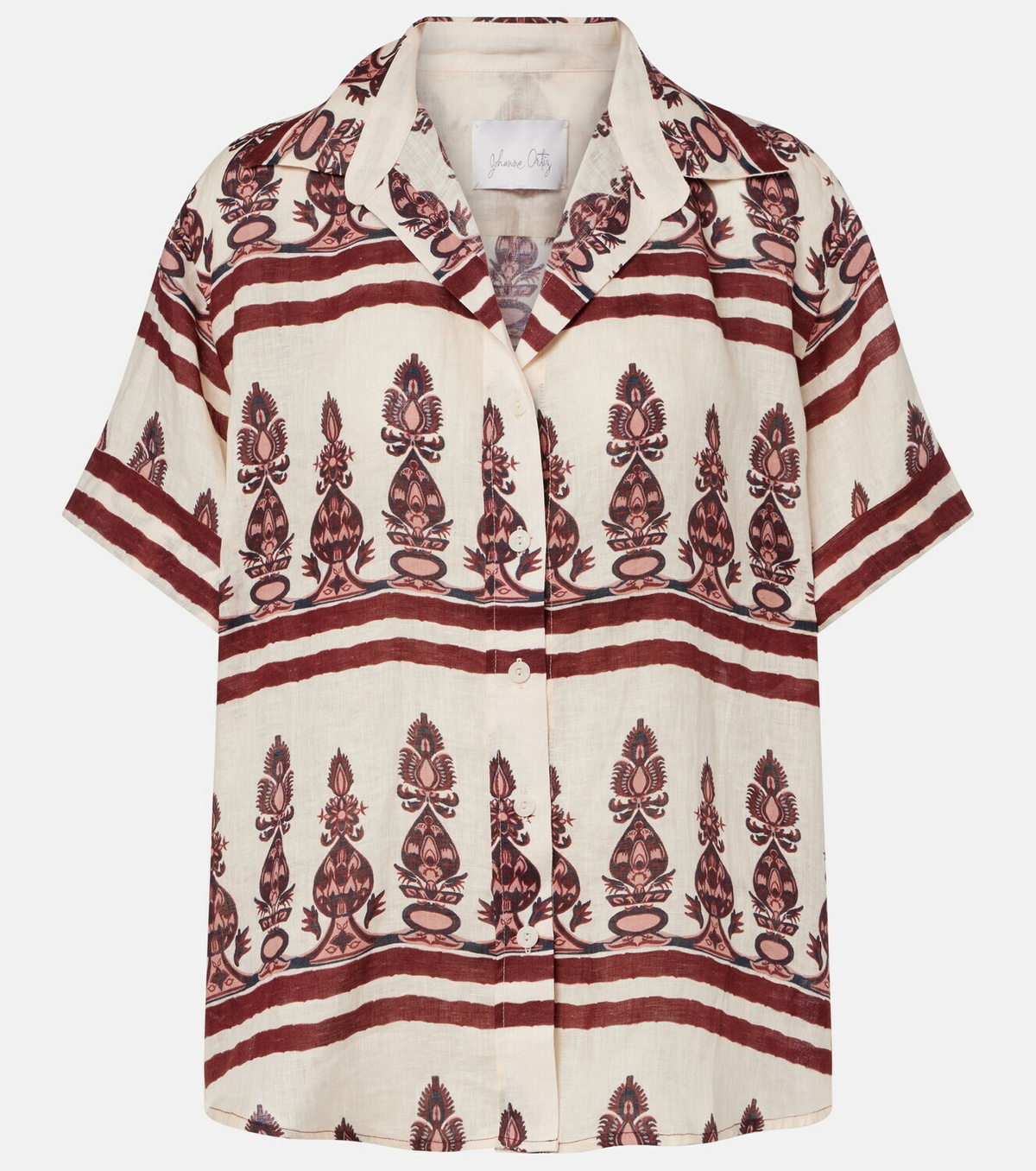 Johanna Ortiz Printed linen shirt