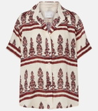 Johanna Ortiz Printed linen shirt
