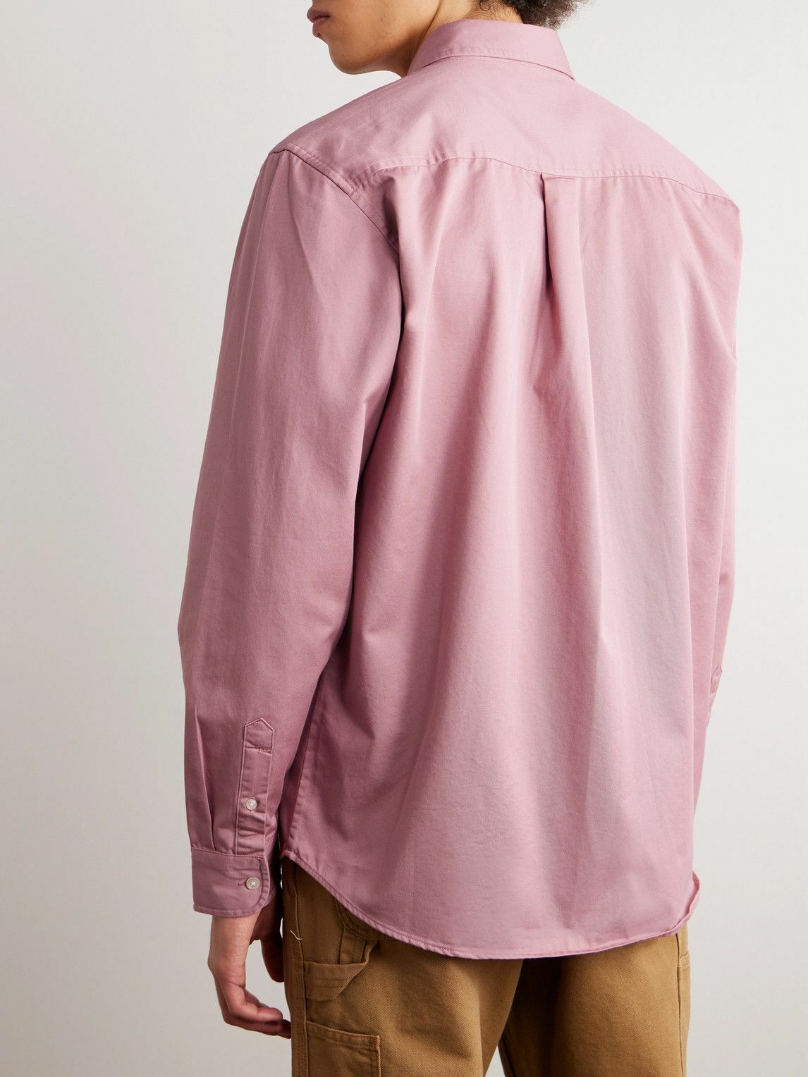 Carhartt WIP Madison ButtonDown Collar LogoEmbroidered CottonTwill