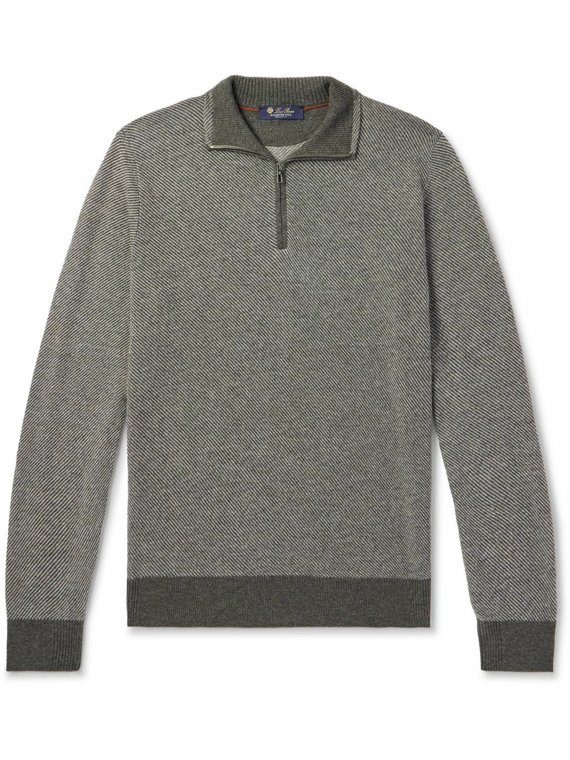 Loro Piana - Roadster Cashmere Half-Zip Sweater - Gray Loro Piana
