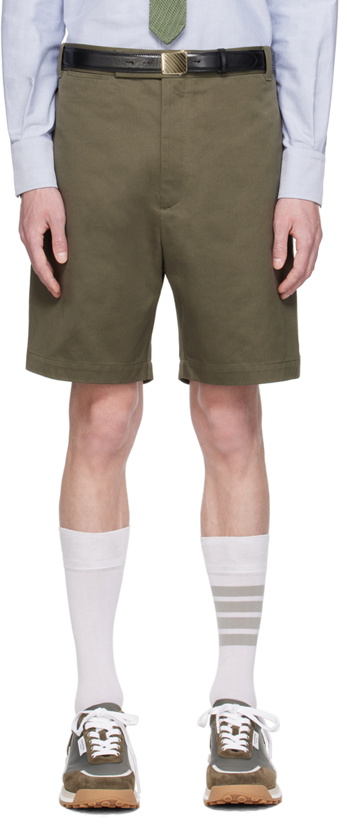 Photo: Thom Browne Khaki Unconstructed Shorts