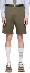 Thom Browne Khaki Unconstructed Shorts