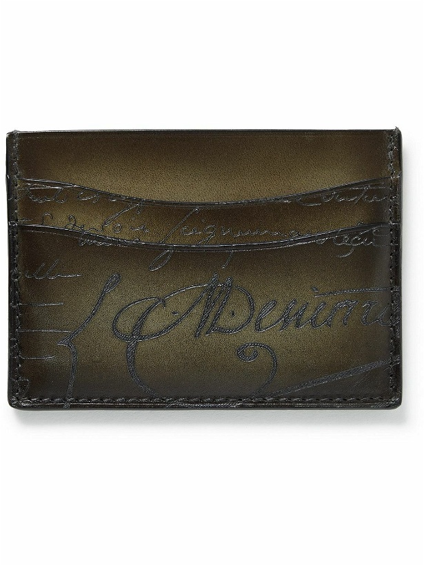Photo: Berluti - Bambou Scritto Venezia Leather Cardholder - Green