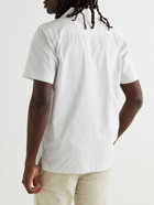 Onia - Camp-Collar Striped Stretch-Cotton Seersucker Shirt - White