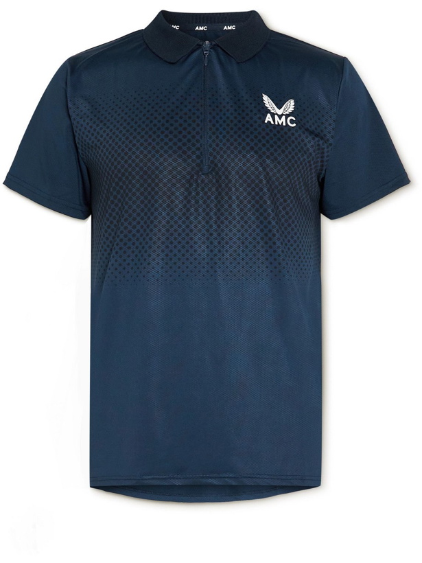 Photo: Castore - Logo-Print Stretch-Jersey Tennis Polo Shirt - Blue