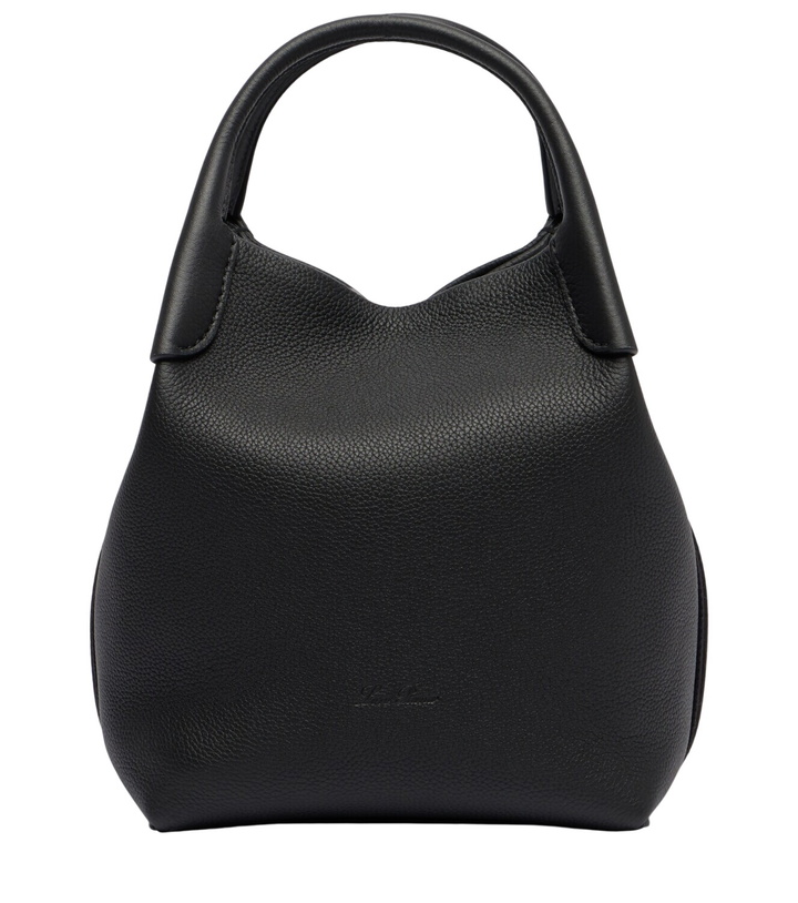 Photo: Loro Piana Bale Small leather bucket bag
