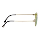 Versace Gold and Green Pop Chic Sunglasses