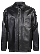 LOEWE - Anagram Pocket Leather Overshirt
