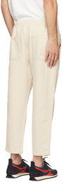 rag & bone Off-White Hemp Twill Broken Trousers