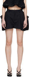 sacai Black Chalk Stripe Shorts