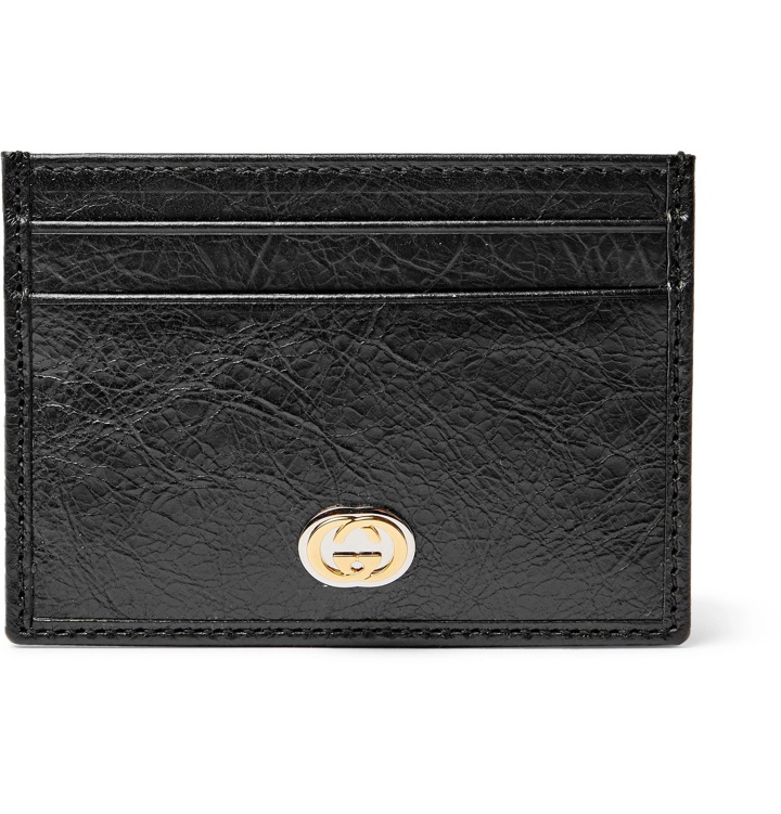 Photo: Gucci - Creased-Leather Cardholder - Black