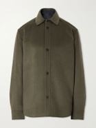 Mr P. - Wool and Cashmere-Blend Overshirt - Green