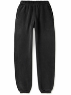 Cherry Los Angeles - Classic Tapered Cotton-Jersey Sweatpants - Black