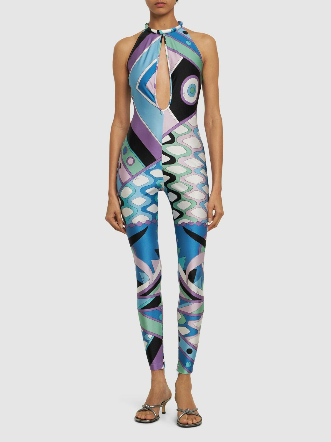 EMILIO PUCCI　カラフル ロングスカート EMILIO PUCCI カラフル ロングスカート PUCCI Cotton High Waist