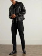Alexander McQueen - Slim-Fit Straight-Leg Wool-Twill Trousers - Black