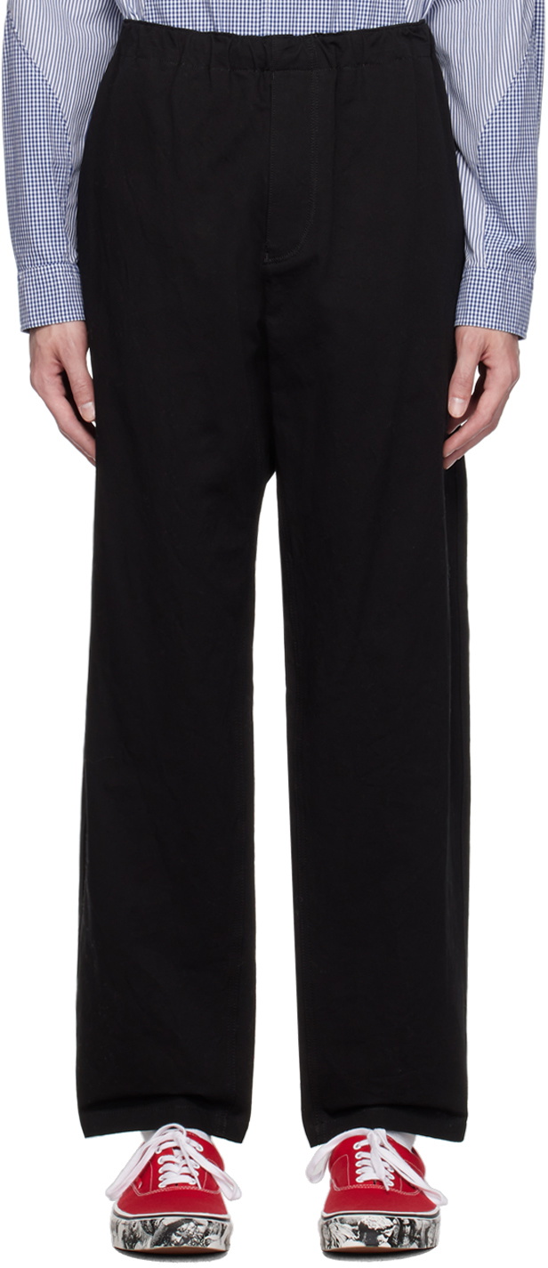 the Shepherd UNDERCOVER Black Embroidered Trousers