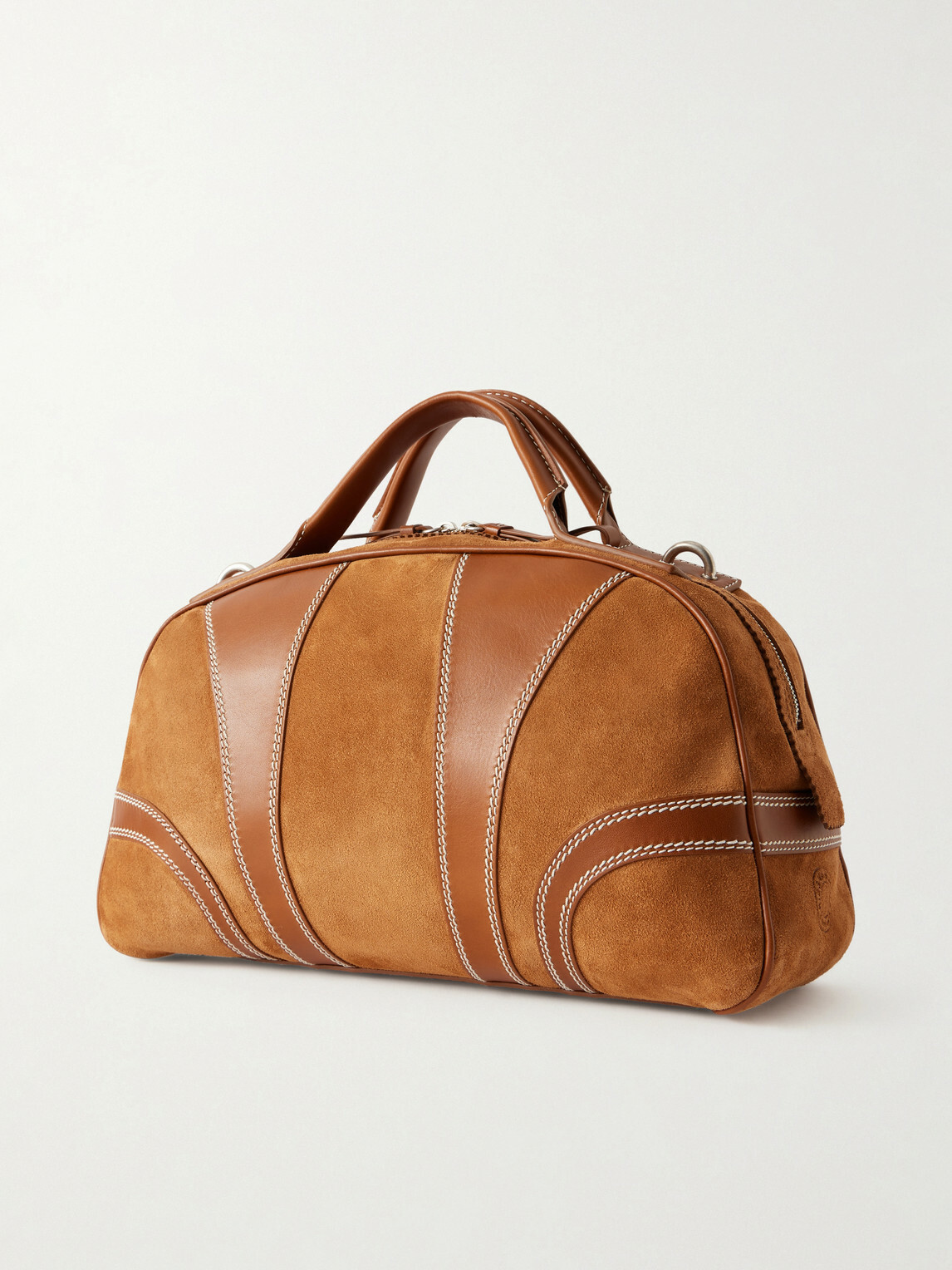 Dries Van Noten - Suede and Leather Duffle Bag