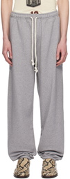 Acne Studios Gray Logo Patch Sweatpants