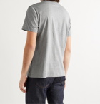 A.P.C. - Andrew Logo-Print Mélange Cotton-Jersey T-Shirt - Gray