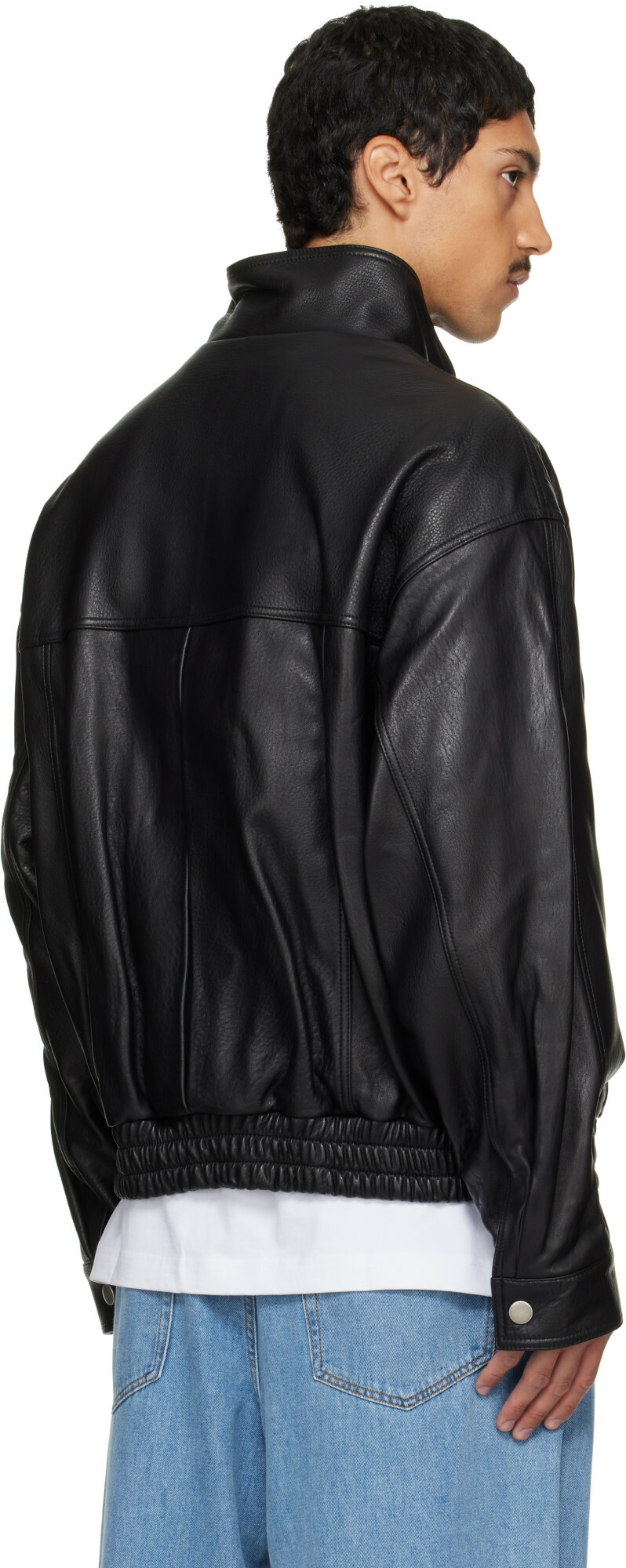 Solid Homme Black Grained Lambskin Jacket