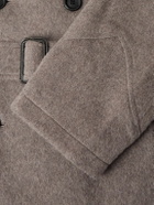 Oliver Spencer - Double-Breasted Recycled Wool-Blend Coat - Brown