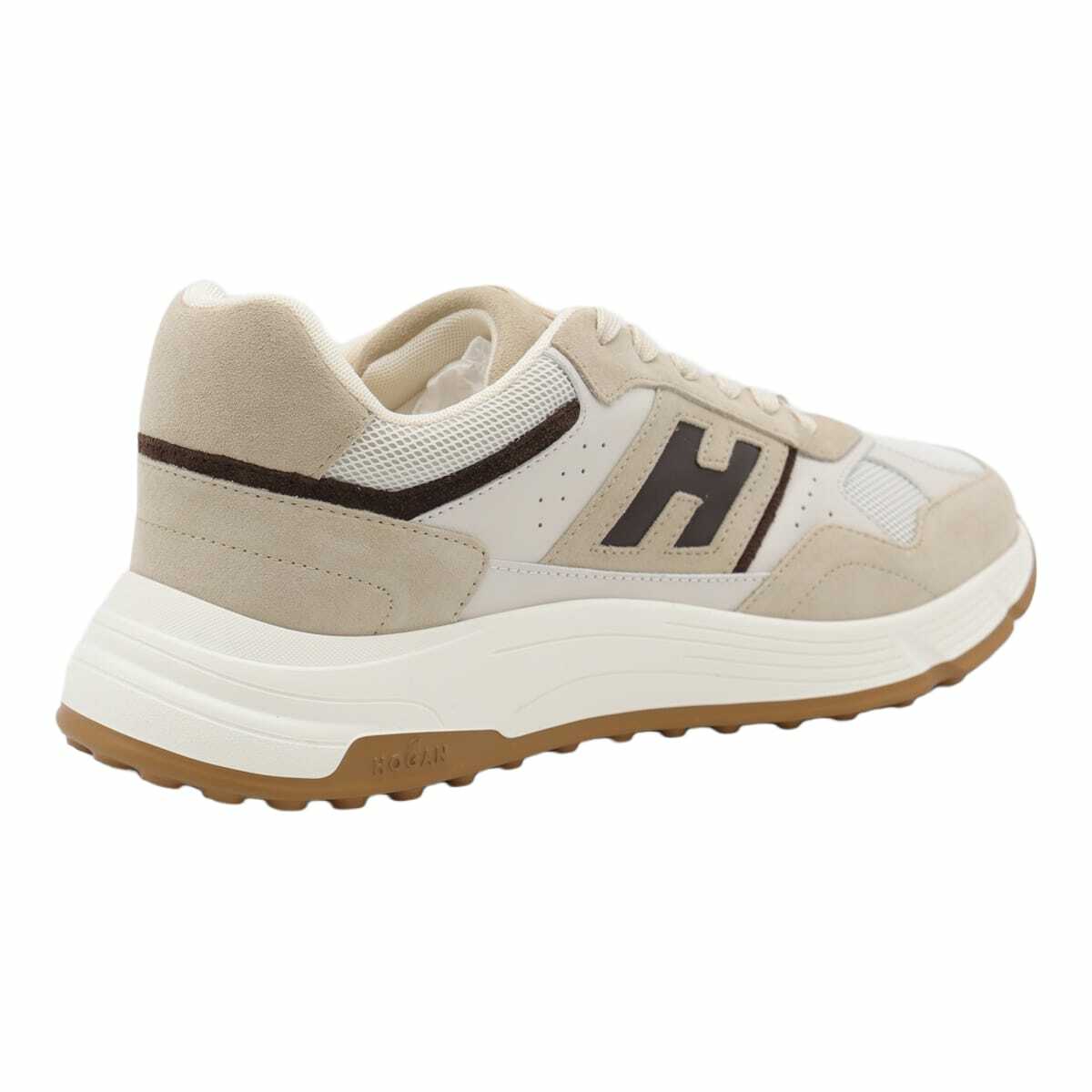 Hogan Beige And Brown Sneakers