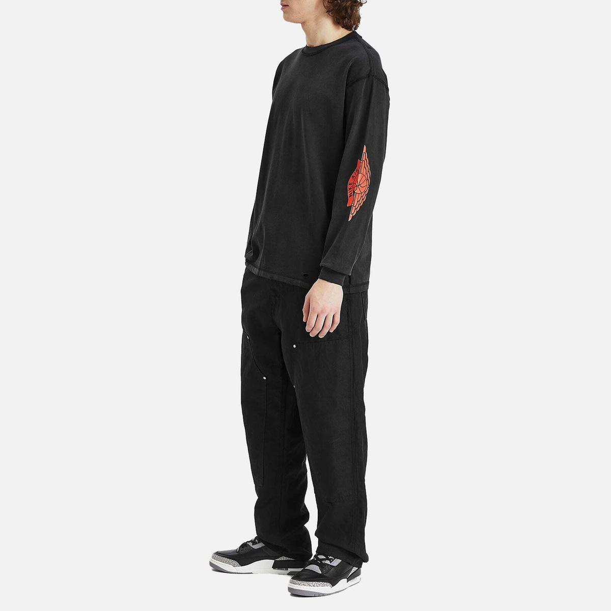 Air Jordan Men's Rair Air 85' Long Sleeve T-Shirt in Black