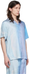 OVERCOAT Blue Lyocell Shirt
