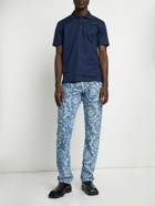 VERSACE - Baroque Jacquard Denim Jeans