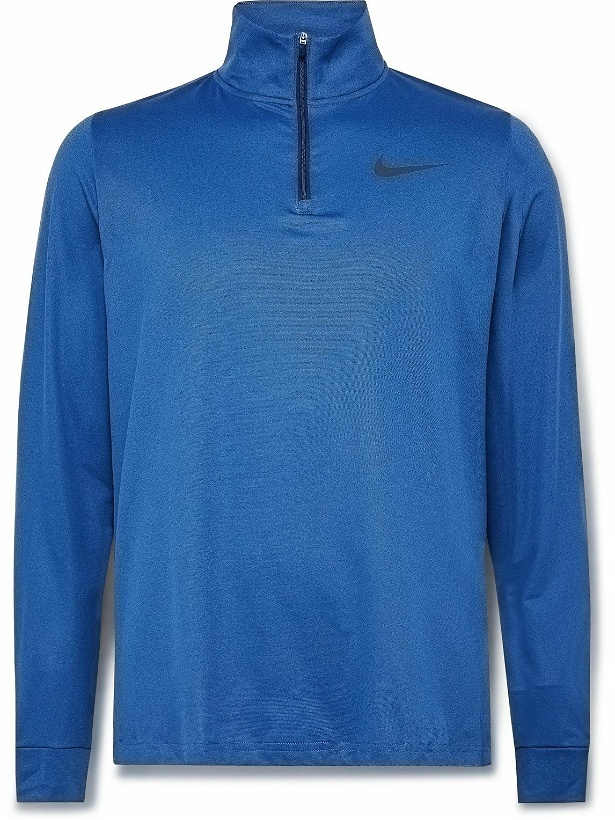 Photo: Nike Training - Dri-FIT Half-Zip Top - Blue