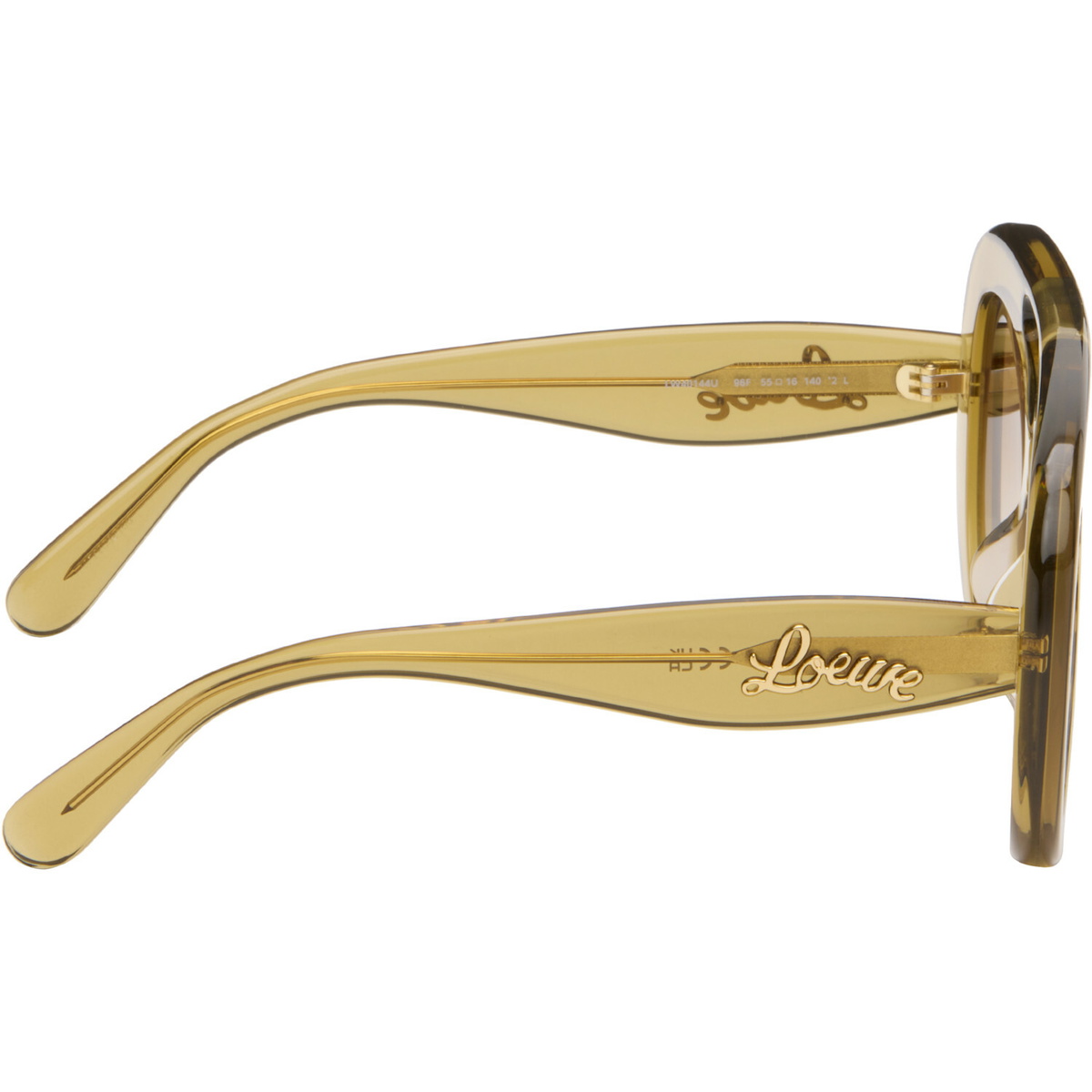 LOEWE Yellow Curvy Sunglasses