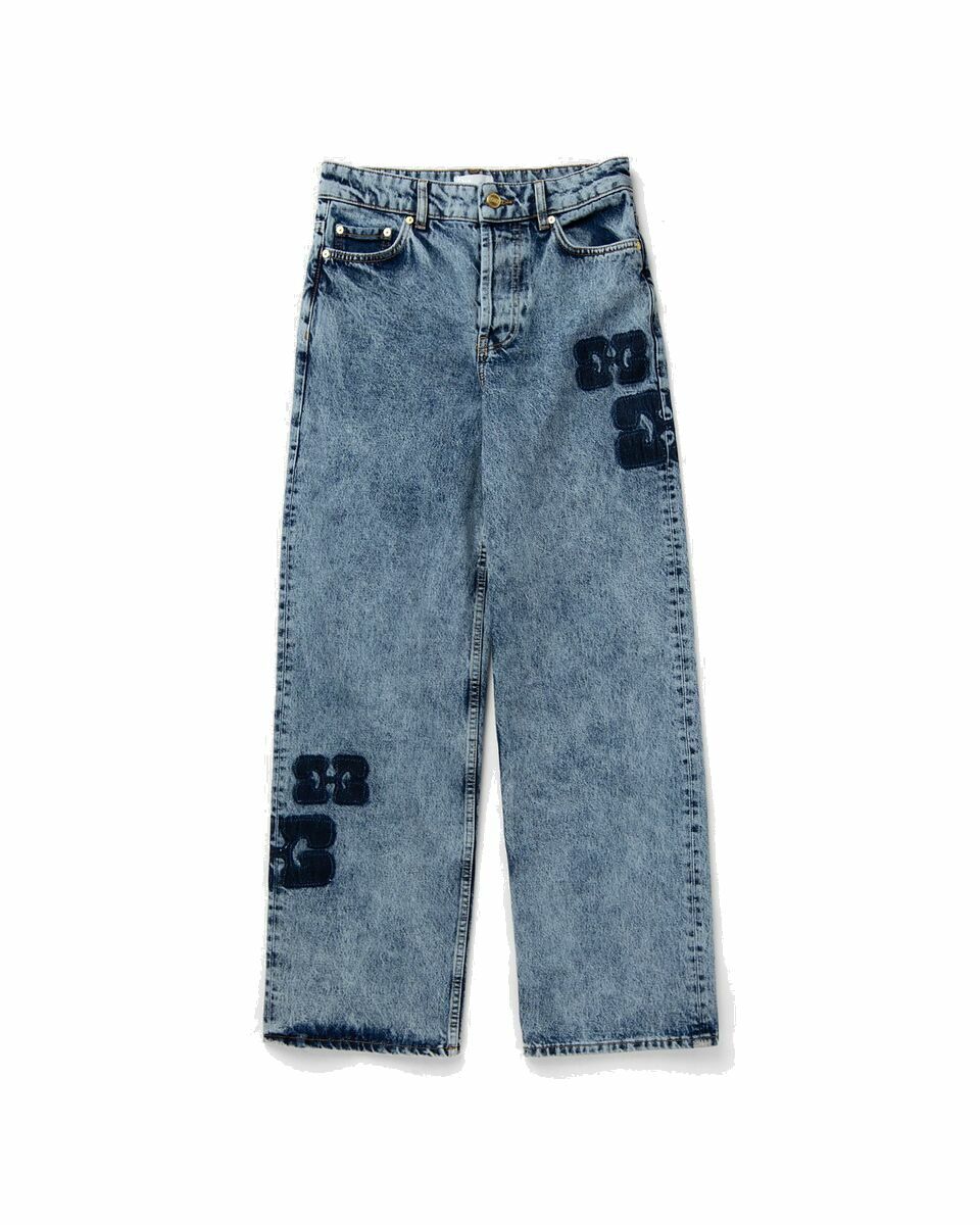 Photo: Ganni Patch Denim Izey Blue - Womens - Jeans