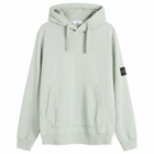 Stone Island Men's Garment Dyed Hoodie in Sage