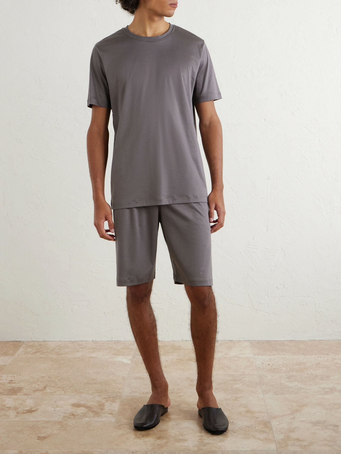 Zimmerli - Sea Island Cotton-Jersey Pyjama Set - Brown