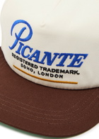 Picante Record Crew Embroidered Cotton cap - Cream - One Size