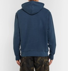 J.Crew - Garment-Dyed Loopback Cotton-Jersey Hoodie - Blue