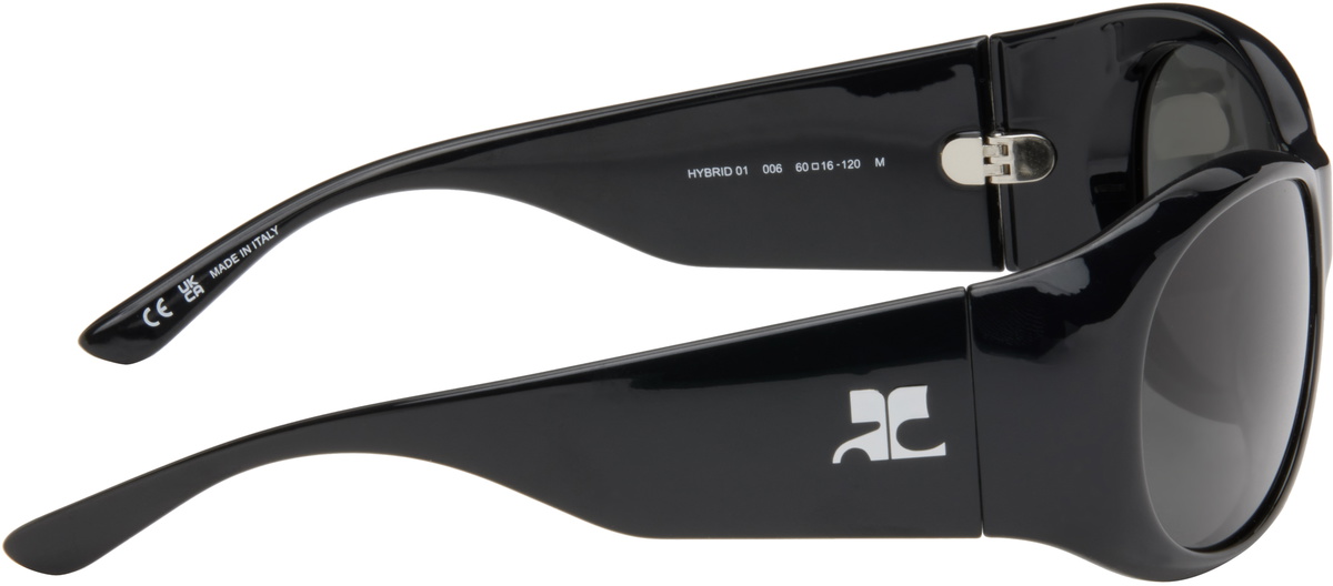 Courrèges Black Hybrid 01 Sunglasses