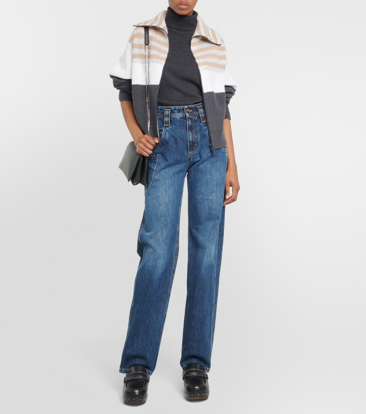 パンツ BRUNELLO CUCINELLI boyfriend low slung