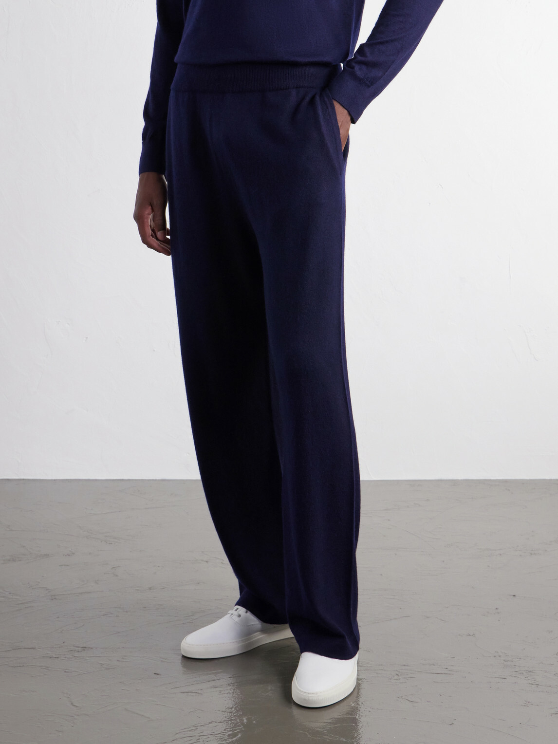 Mr P. - Straight-Leg Cashmere Sweatpants - Blue