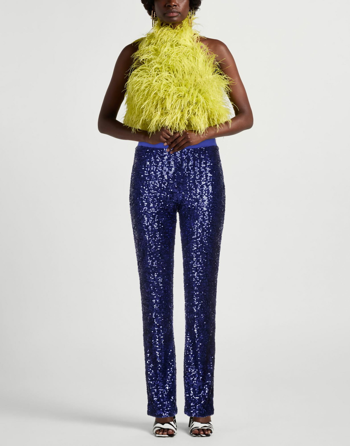 Chiara Boni La Petite Robe Womens Pants Bright in Blue