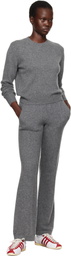 Sporty & Rich Gray 'SRC' Cashmere Trousers
