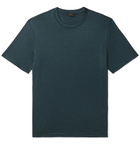 Brioni - Cashmere and Silk-Blend Jersey T-Shirt - Blue