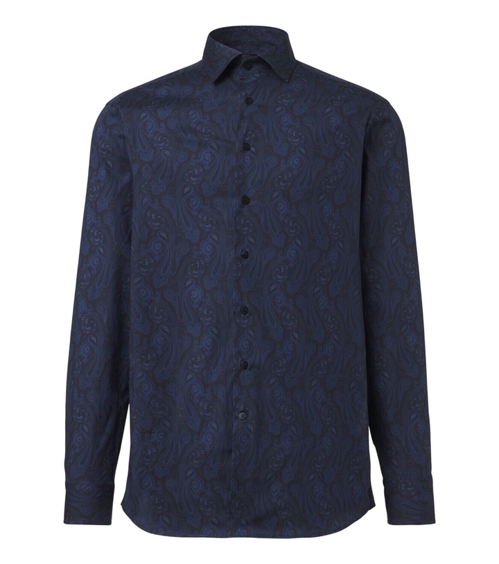Photo: Etro Paisley cotton-blend poplin shirt