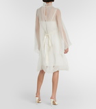 Max Mara Bridal Alma ruffled silk minidress