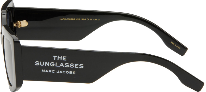 Marc Jacobs Black 'The Square Cat Eye' Sunglasses