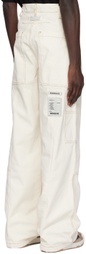 B1ARCHIVE Off-White Paneled Trousers