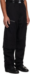 Julius Black Rust Graft Cargo Pants