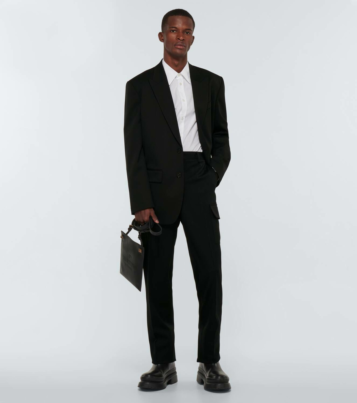 Valentino Single-breasted wool-blend blazer