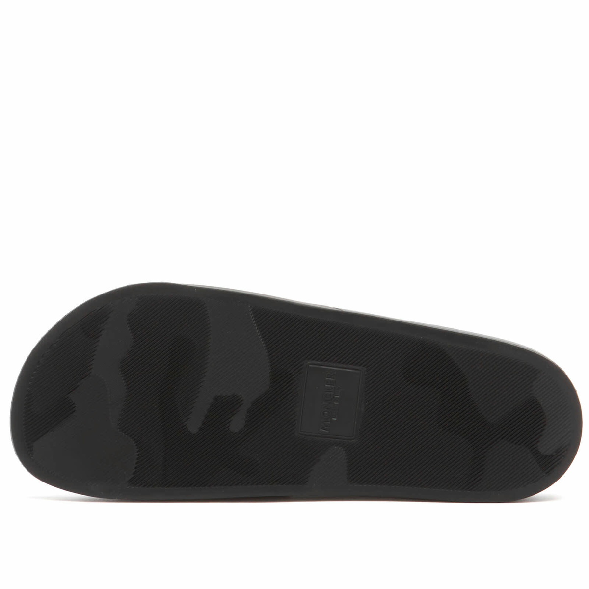 Moncler Men's Rubber Basile Slides Shoes in Black