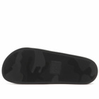 Moncler Men's Rubber Basile Slides Shoes in Black